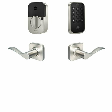 YALE REAL LIVING Yale Assure Lock 2 Bundle with Keypad Bluetooth Deadbolt, Norwood Lever Passage, and BYRD410BLENW619